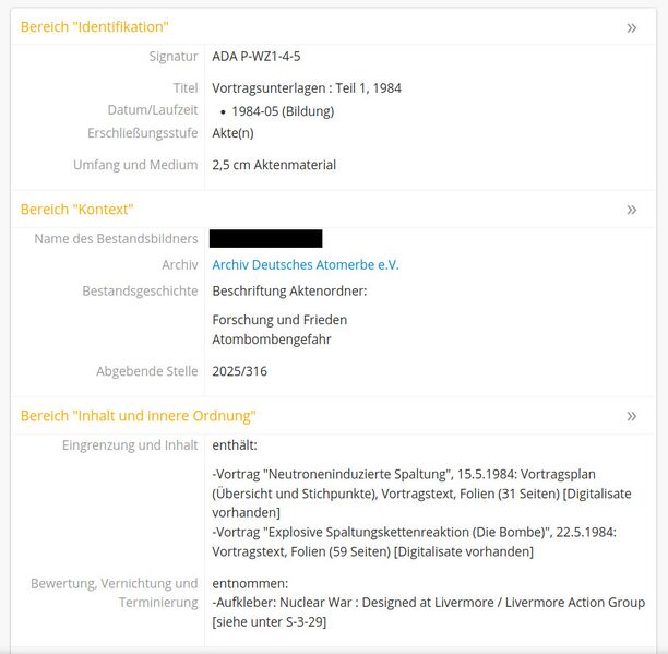 Datei:ArchivDeutschesAtomerbe BeispielEingabemaskeAtoM-Ausschnitt1.jpg